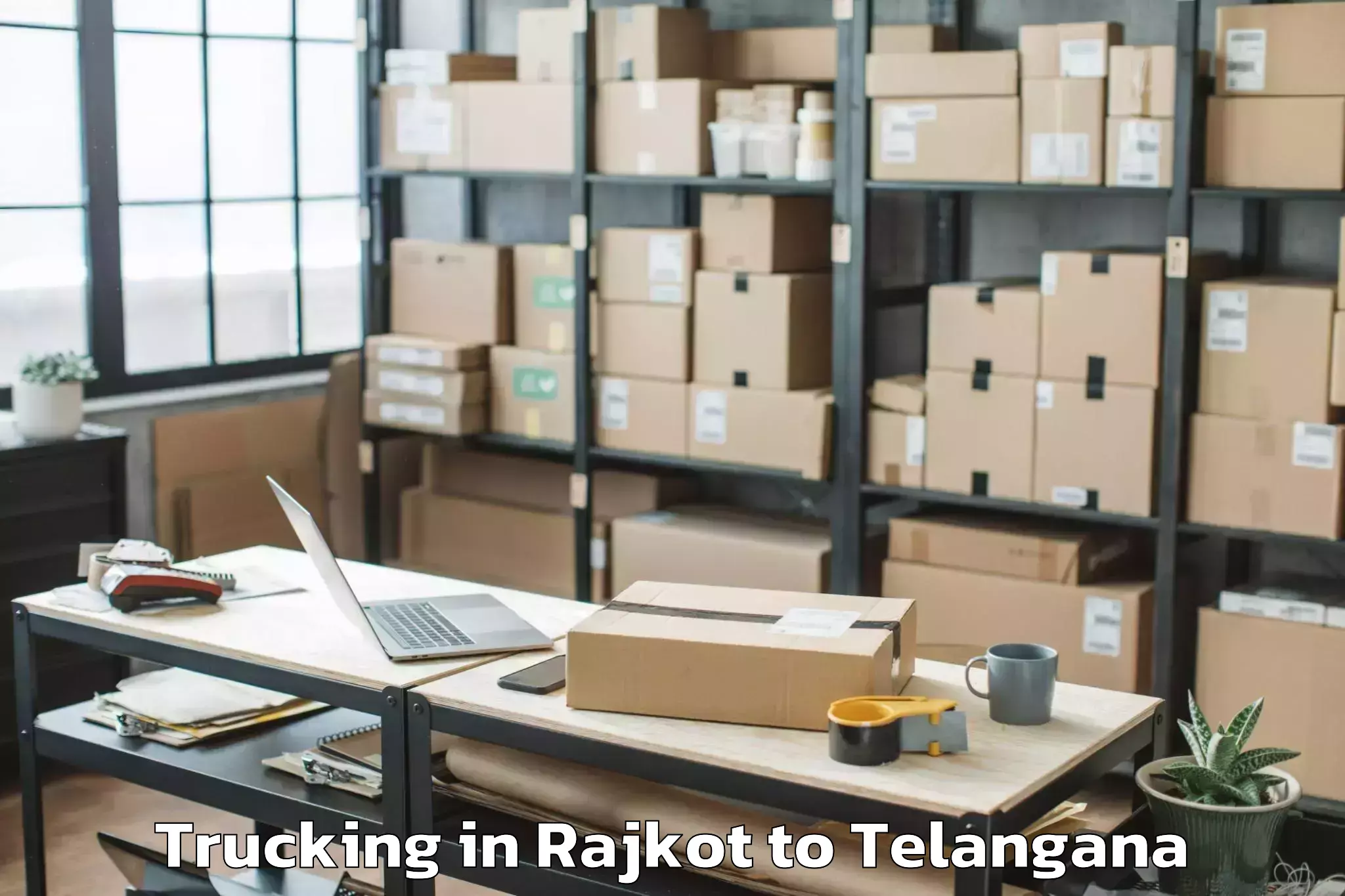 Leading Rajkot to Chegunta Trucking Provider